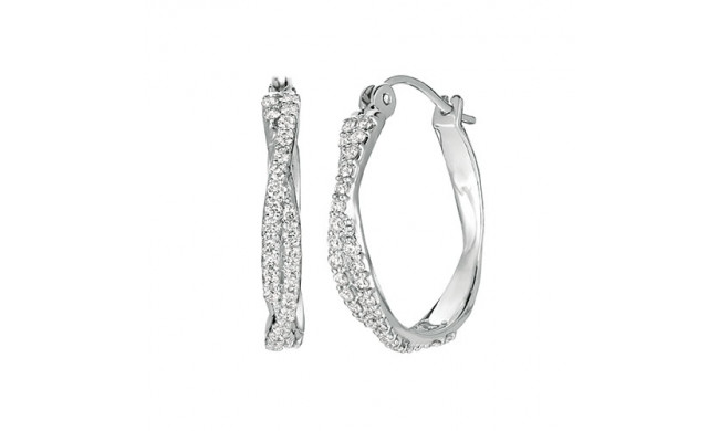 Jewelmi Custom 14k White Gold Diamond Earrings