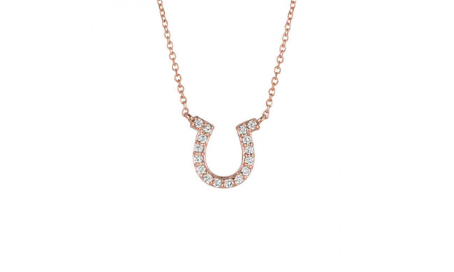 Jewelmi Custom 14k Rose Gold Diamond Necklace