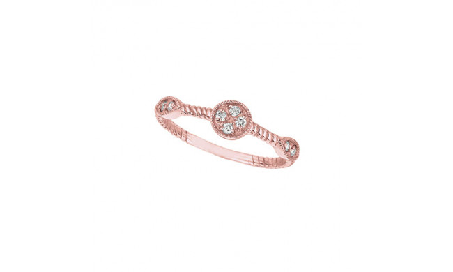 Jewelmi Custom 14k Rose Gold Diamond Ring