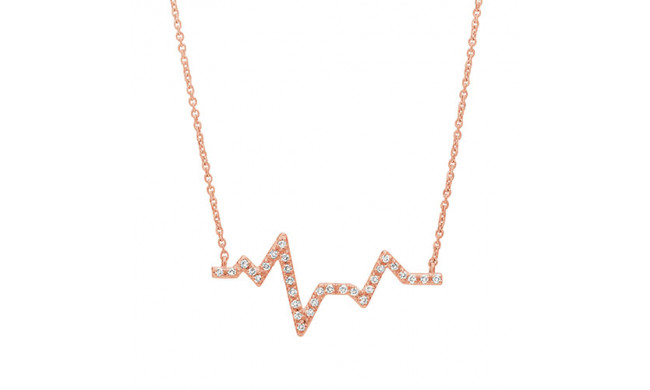 Jewelmi Custom 14k Rose Gold Diamond Necklace