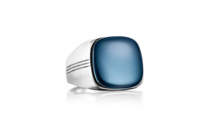 Tacori Sterling Silver Legend Gemstone Men's Ring - MR10037
