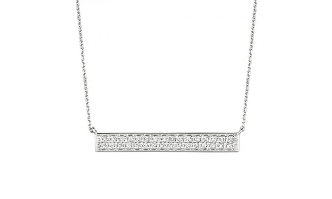 Jewelmi Custom 14k White Gold Diamond Necklace