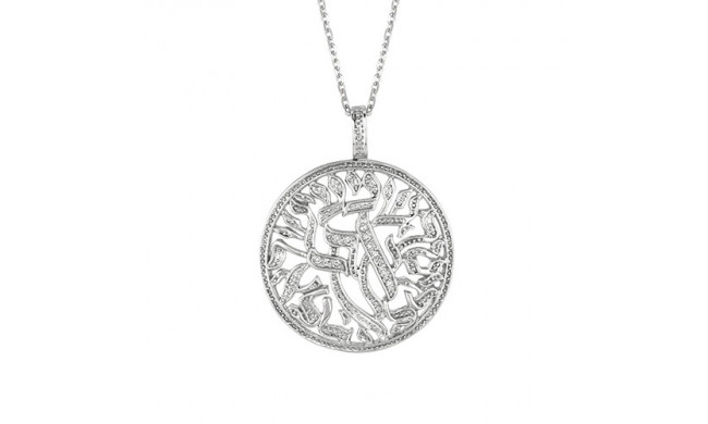 Jewelmi Custom 14k White Gold Diamond Necklace