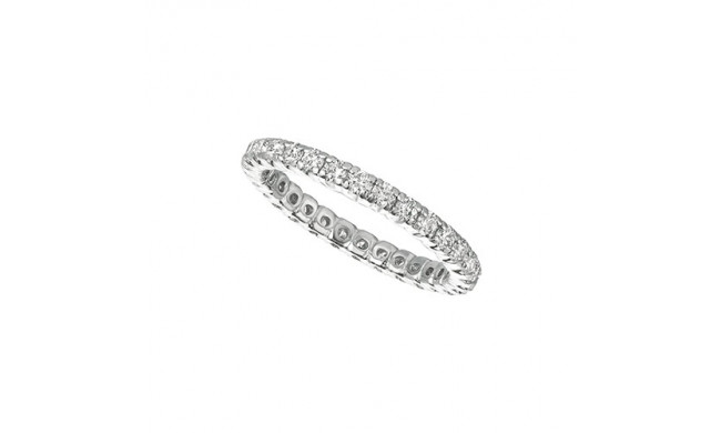 Jewelmi Custom 14k White Gold Diamond Eternity Wedding Band