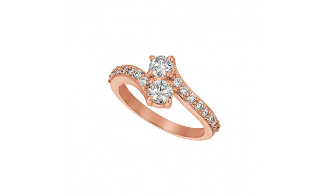 Jewelmi Custom 14k Rose Gold Diamond Ring