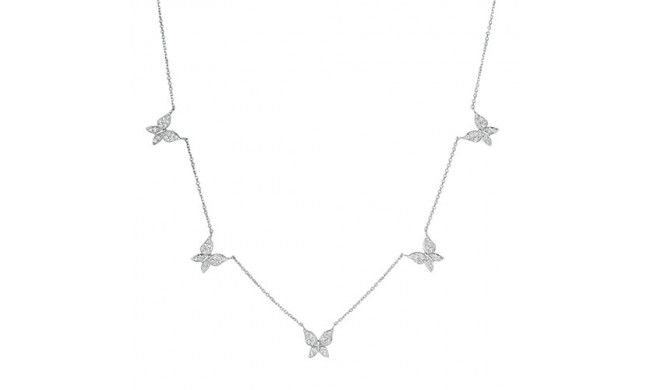 Jewelmi Custom 14k White Gold Diamond Necklace