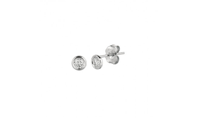 Jewelmi Custom 14k White Gold Diamond Earrings