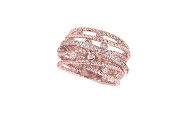 Jewelmi Custom 14k Rose Gold Diamond Ring