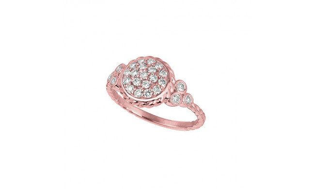 Jewelmi Custom 14k Rose Gold Diamond Ring