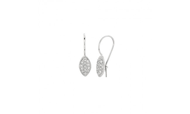 Jewelmi Custom 14k White Gold Diamond Earrings