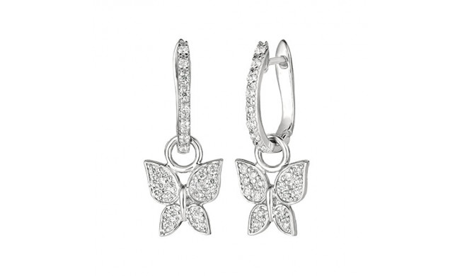 Jewelmi Custom 14k White Gold Diamond Earrings