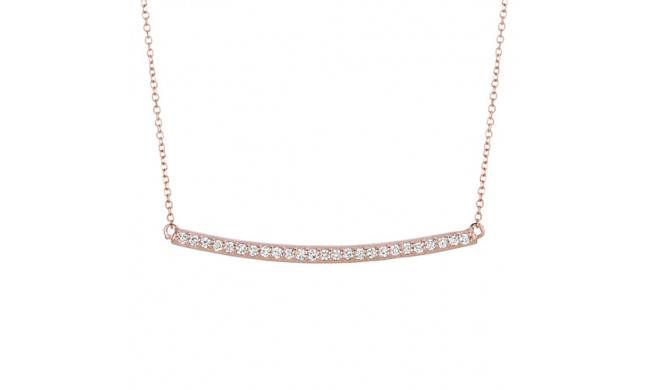 Jewelmi Custom 14k Rose Gold Diamond Necklace