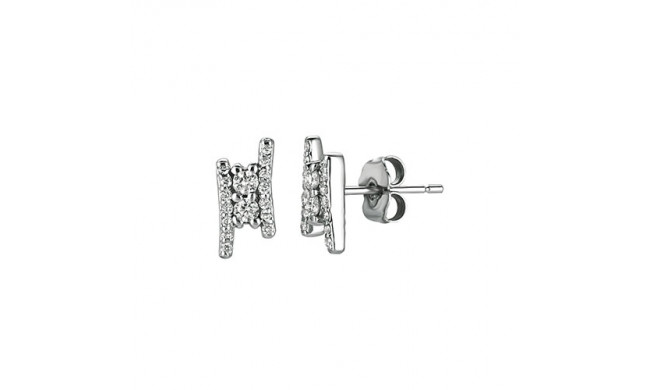 Jewelmi Custom 14k White Gold Diamond Earrings