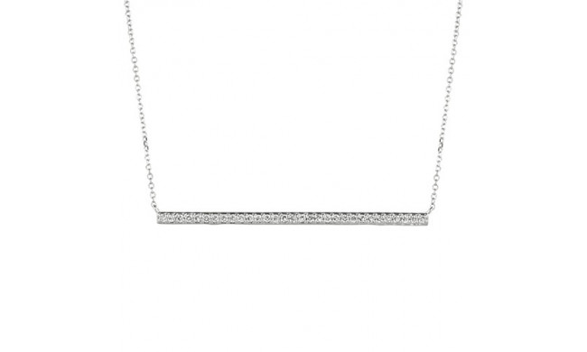 Jewelmi Custom 14k White Gold Diamond Necklace
