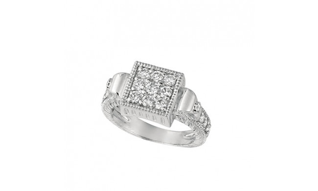 Jewelmi Custom 14k White Gold Diamond Ring
