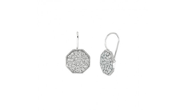 Jewelmi Custom 14k White Gold Diamond Earrings
