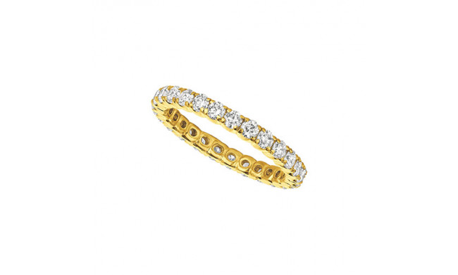 Jewelmi Custom 14k Yellow Gold Diamond Eternity Wedding Band
