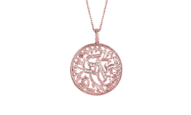 Jewelmi Custom 14k Rose Gold Diamond Necklace