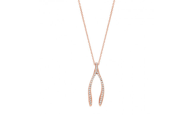 Jewelmi Custom 14k Rose Gold Diamond Necklace