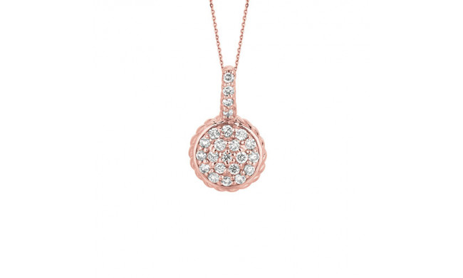Jewelmi Custom 14k Rose Gold Diamond Necklace