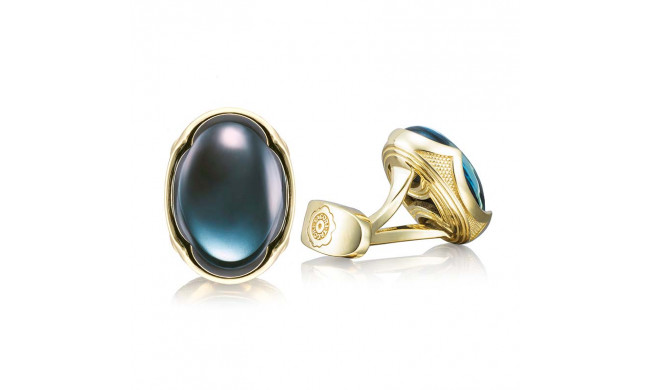 Tacori 18k Yellow Gold Retro Classic Gemstone Men's Cuffink - MCL103Y37