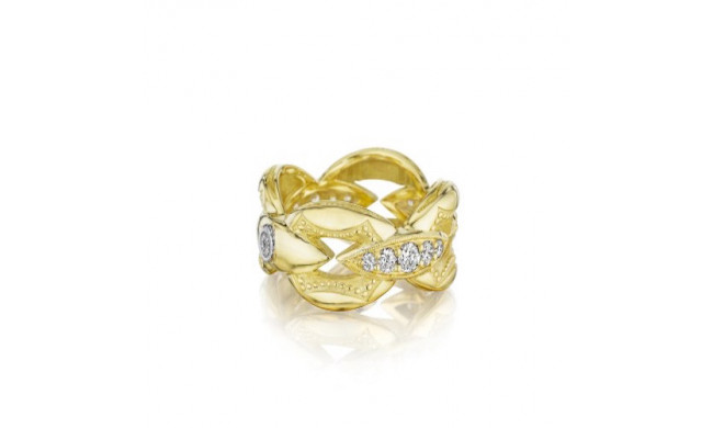 Tacori 18k Yellow Gold The Ivy Lane Diamond Men's Ring - SR186Y
