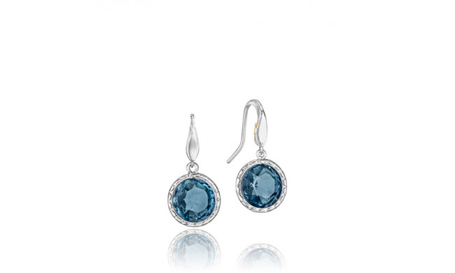 Tacori Sterling Silver Crescent Embrace Gemstone Drop Earring - SE15533