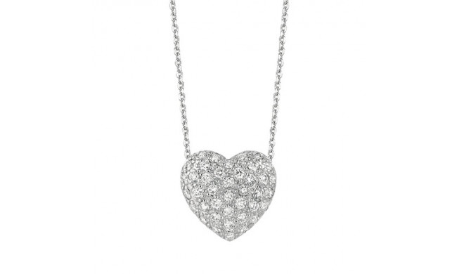 Jewelmi Custom 14k White Gold Diamond Necklace