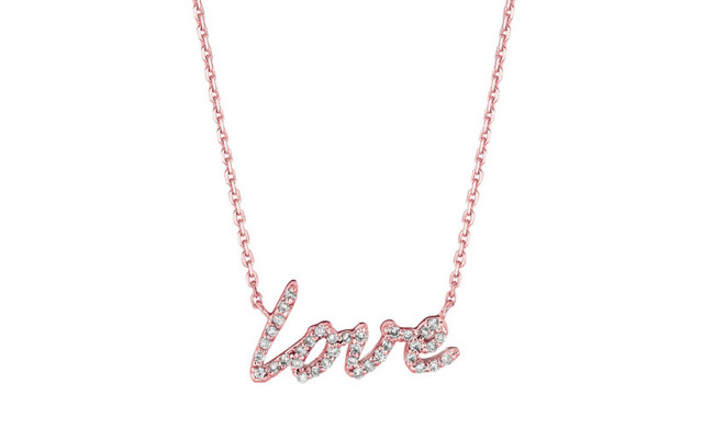 Jewelmi Custom 14k Rose Gold Diamond Necklace