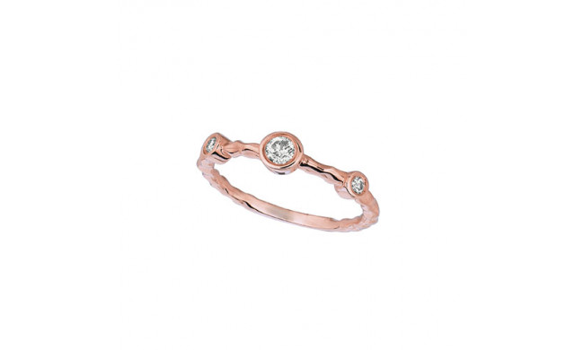 Jewelmi Custom 14k Rose Gold Diamond Ring