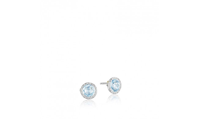 Tacori Sterling Silver Crescent Embrace Gemstone Stud Earring - SE24102