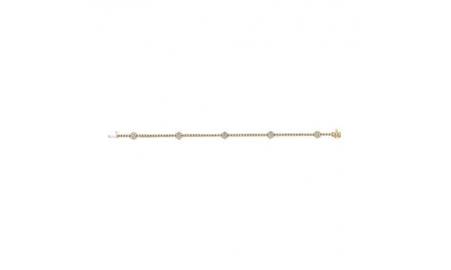 Jewelmi Custom 14k Yellow Gold Diamond Bracelet