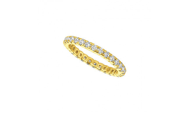 Jewelmi Custom 14k Yellow Gold Diamond Eternity Wedding Band