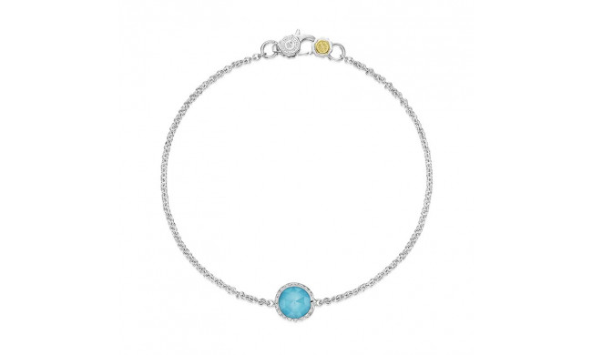 Tacori Sterling Silver Crescent Embrace Gemstone Women's Bracelet - SB16705