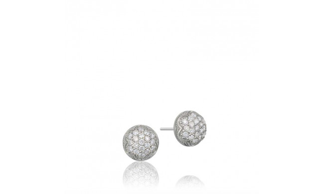 Tacori Sterling Silver Sonoma Mist Diamond Stud Earring - SE204