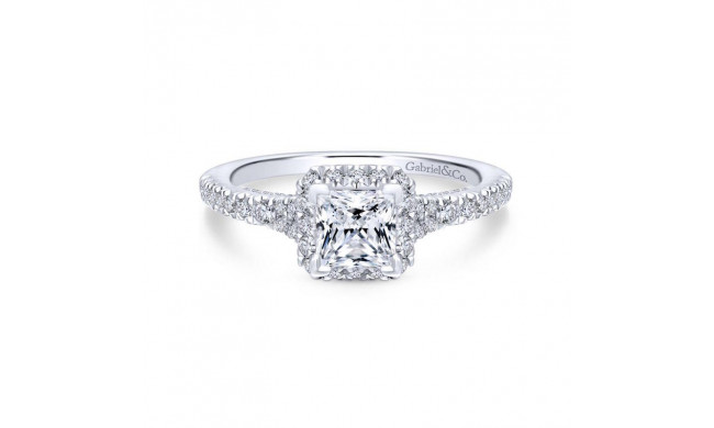 Gabriel & Co. 14k White Gold Entwined Halo Engagement Ring - ER12671S3W44JJ