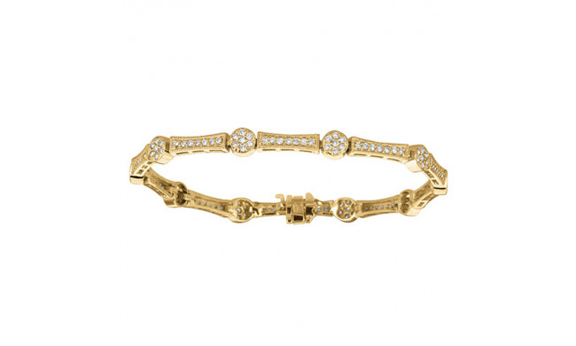 Jewelmi Custom 14k Yellow Gold Diamond Bracelet