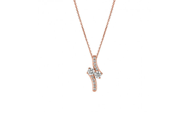 Jewelmi Custom 14k Rose Gold Diamond Necklace