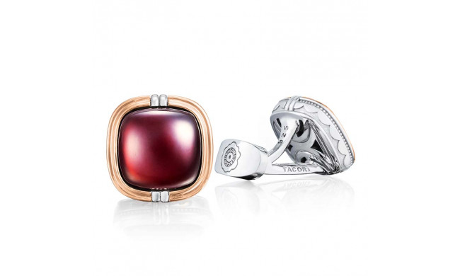 Tacori Sterling Silver and 18k Rose Gold Retro Classic Gemstone Men's Cuffink - MCL109P41