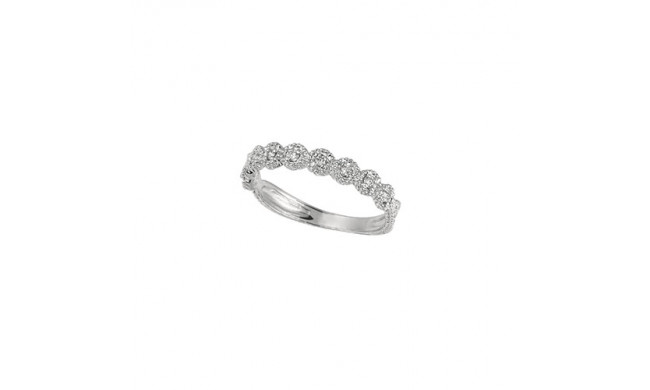 Jewelmi Custom 14k White Gold Diamond Stackables Ring