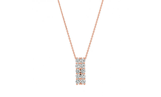 Jewelmi Custom 14k Rose Gold Diamond Necklace