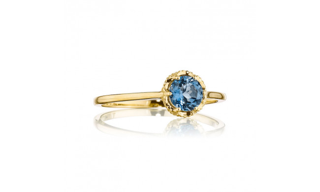 Tacori 14k Yellow Gold Crescent Crown Gemstone Men's Ring - SR23433FY