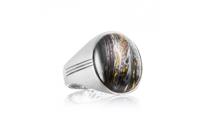 Tacori Sterling Silver Legend Gemstone Men's Ring - MR10439