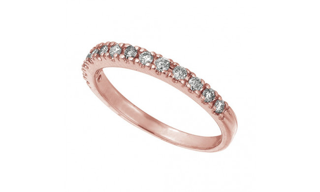 Jewelmi Custom 14k Rose Gold Diamond Stackable Ring