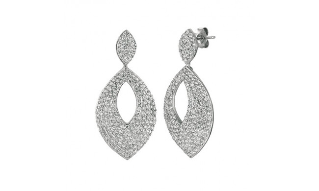 Jewelmi Custom 14k White Gold Diamond Earrings