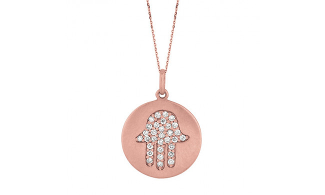 Jewelmi Custom 14k Rose Gold Diamond Necklace