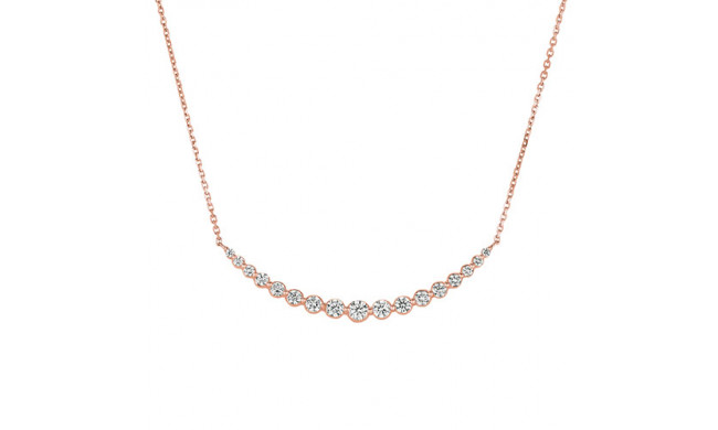 Jewelmi Custom 14k Rose Gold Diamond Necklace