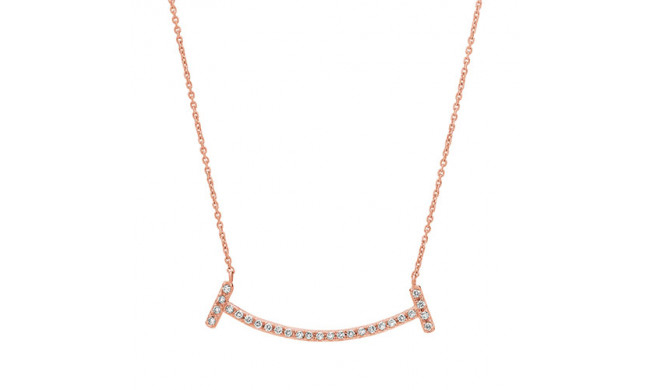 Jewelmi Custom 14k Rose Gold Diamond Necklace
