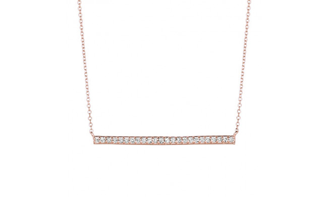 Jewelmi Custom 14k Rose Gold Diamond Necklace