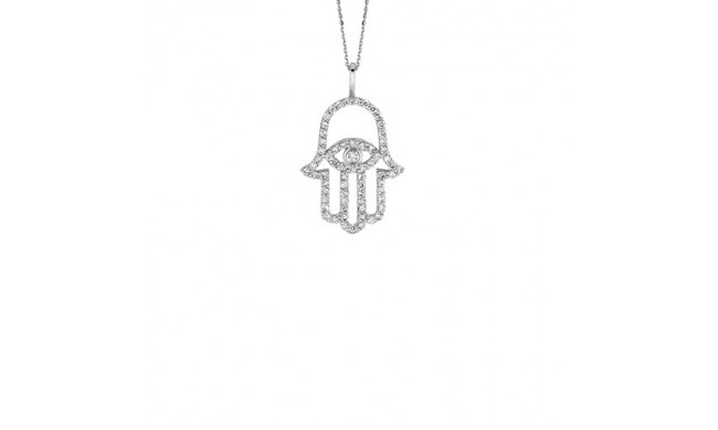 Jewelmi Custom 14k White Gold Diamond Necklace